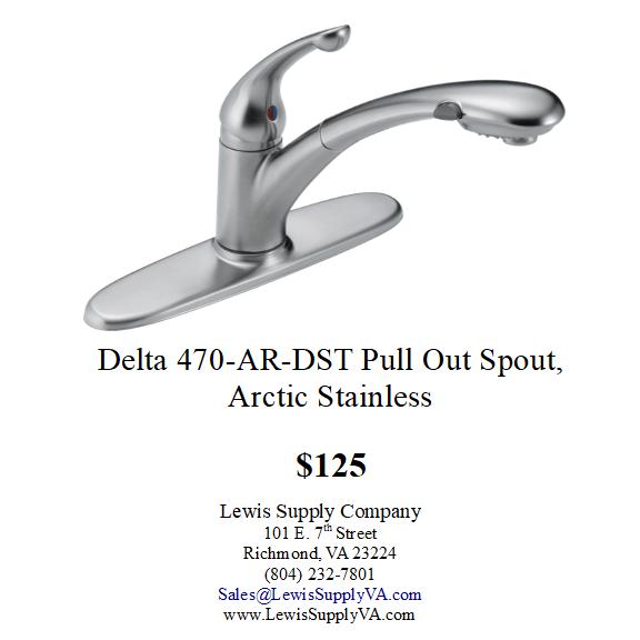 Delta 470 DST Pull Out Spout Sale