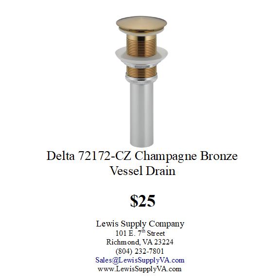 Delta Vessel Drain Sale