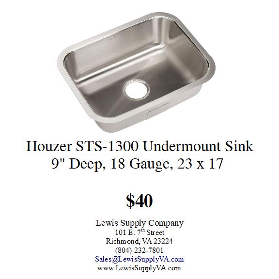 Houzer Undermount Sink Sale