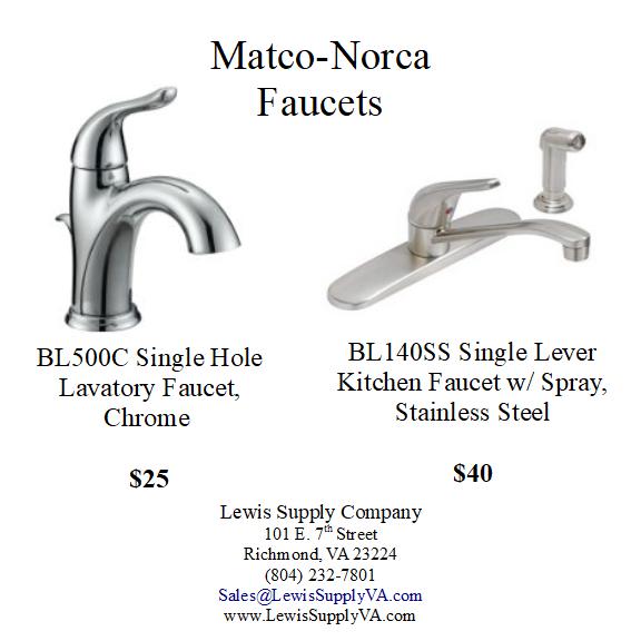 Matco-Norca Faucet Sale