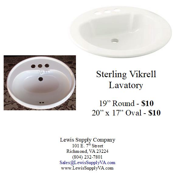 Sterling Vikrell Lavatory