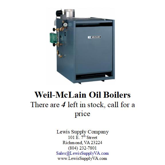 Weil-McLain Boiler Sale