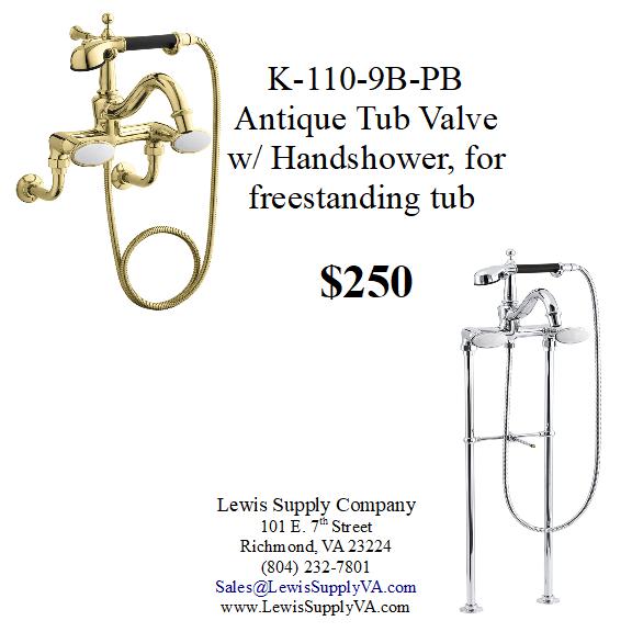 kohler antique shower sale