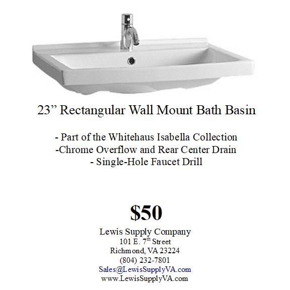 Whitehaus Isabella Faucet Basin Sale